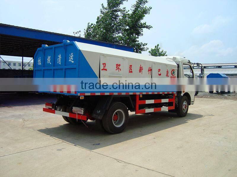 DFAC 4*2 small sealed rubbish truck for sale
