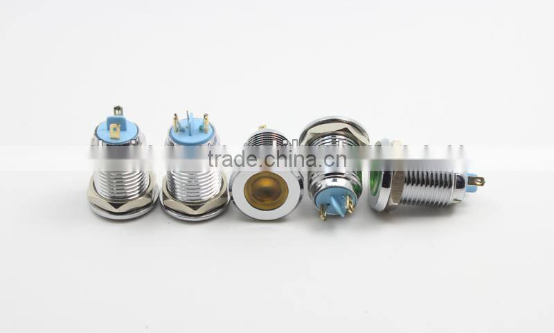 12mm metal 220 240v led indicator lamp GQ12A-D