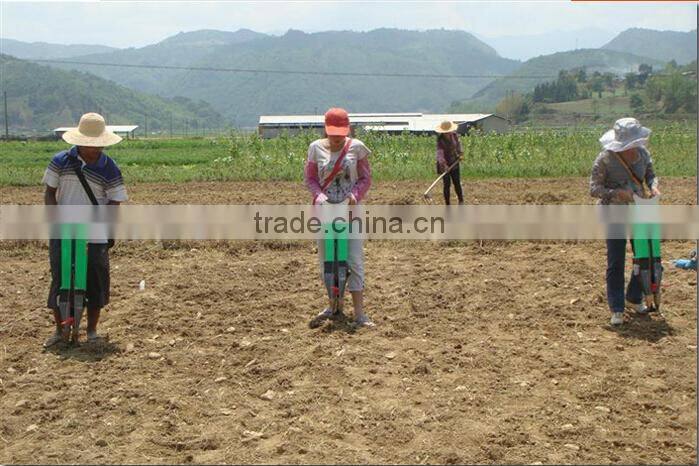 Double barrel manual corn plastic planter