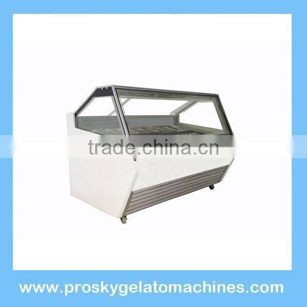 hard ice cream showcase