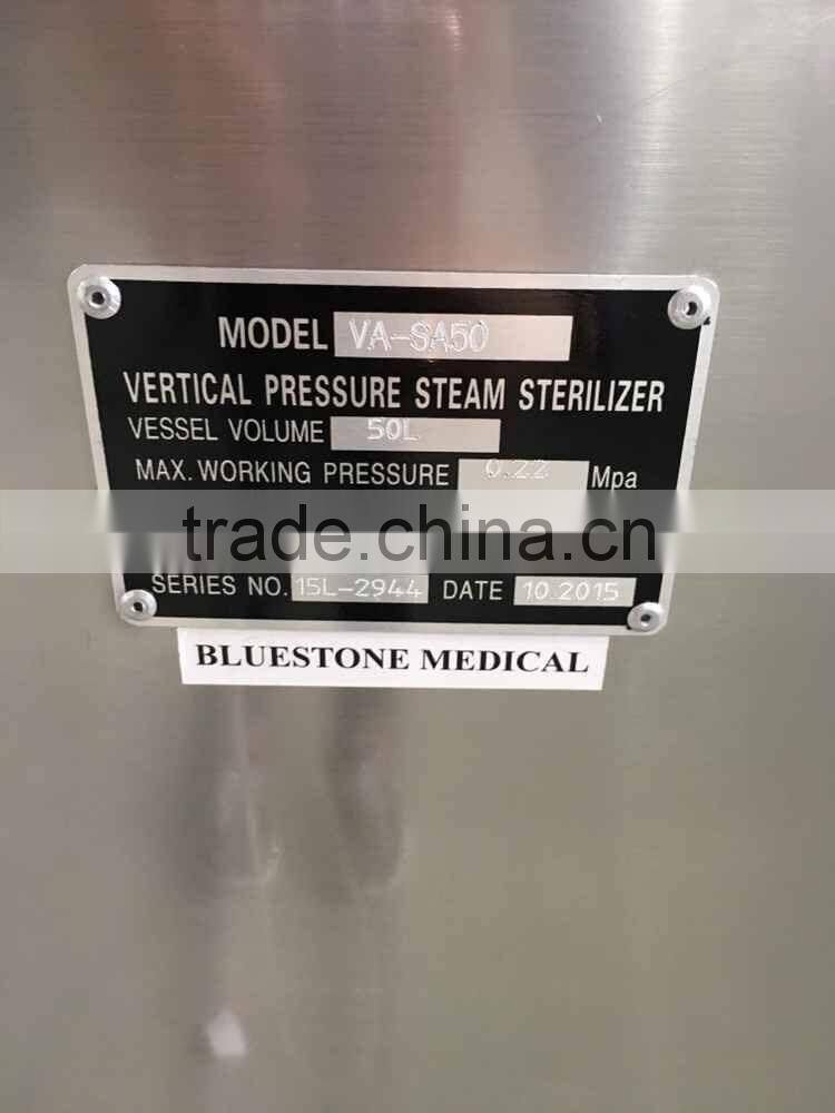 Bluestone Pressure Steam Sterilization Equipments Type Medical Autoclave