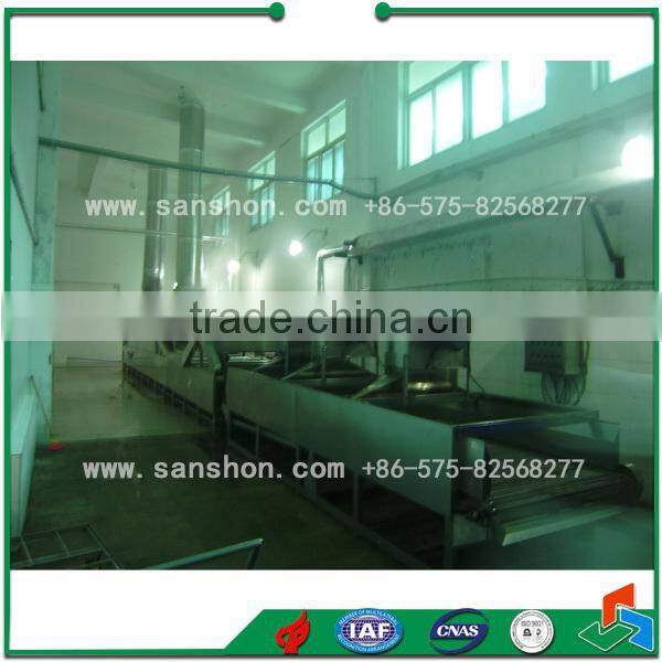 China Spray Type Blanching Equipment For Pickled Cabbage Sterilizing