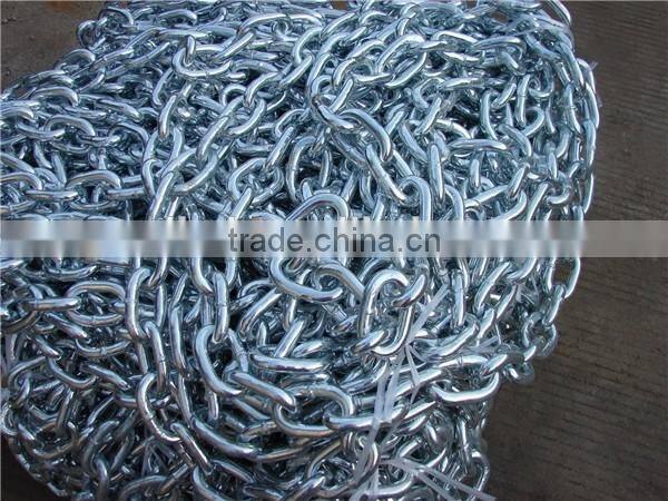White Color Steel Weld Link Chain galvanized chain
