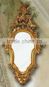 Wooden classical hand carved wall mirror, MOQ:1PCS(B70109)