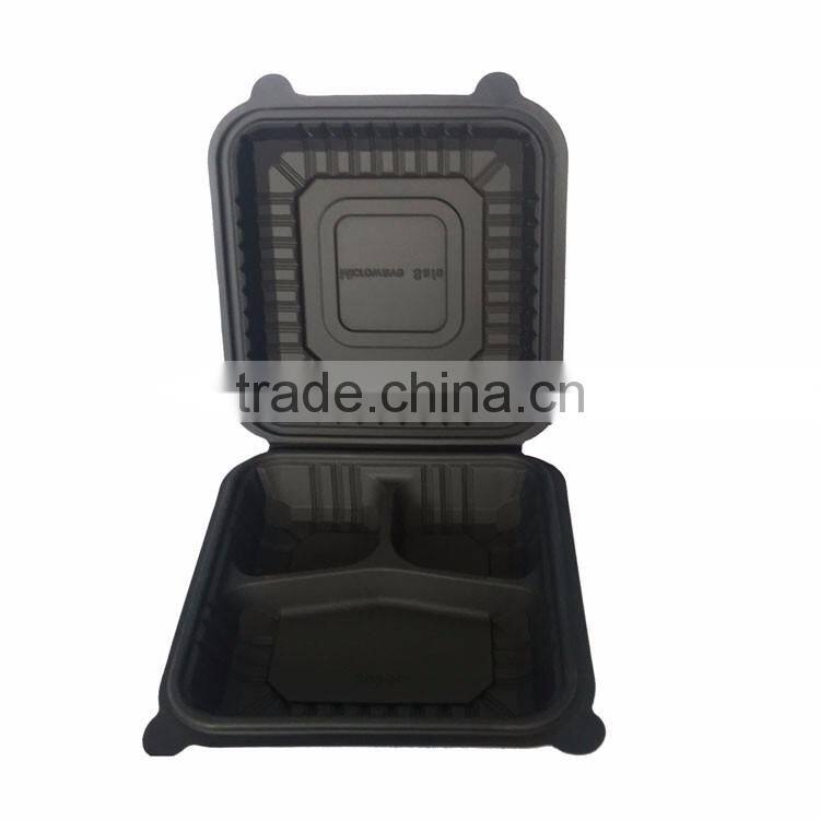 Biodegradable corn starch food container