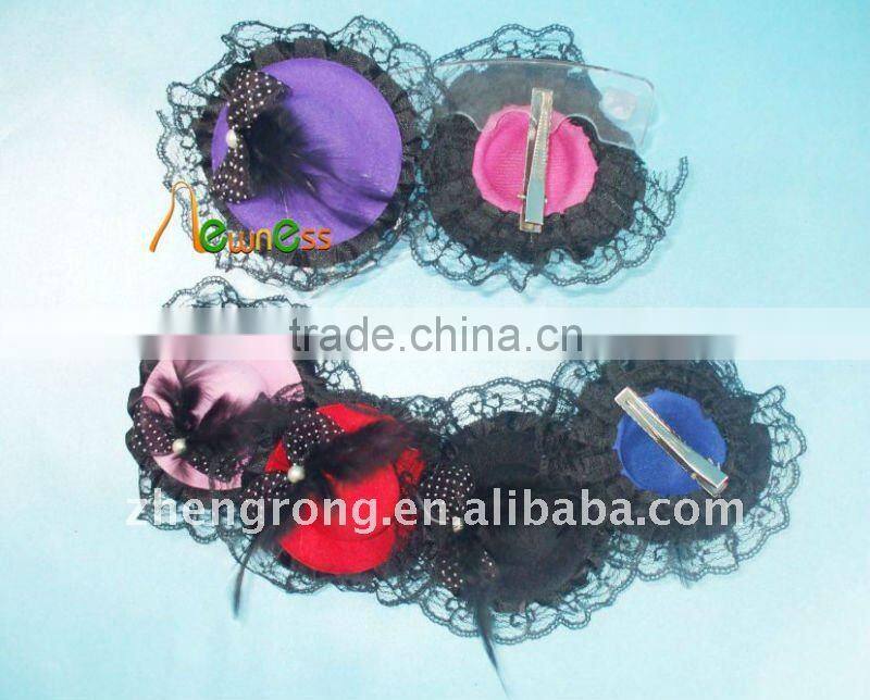 Hot Fashion Hair Accessories Hair Clip Girl's Royal Hair Hat Mix Colour