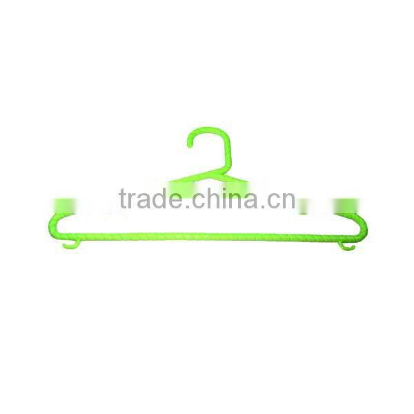 Plastic clothes hanger hooks