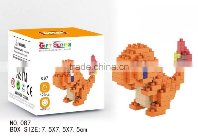 Hot sales pokemon ball toys magnetic building blocks, mini pokemon blocks