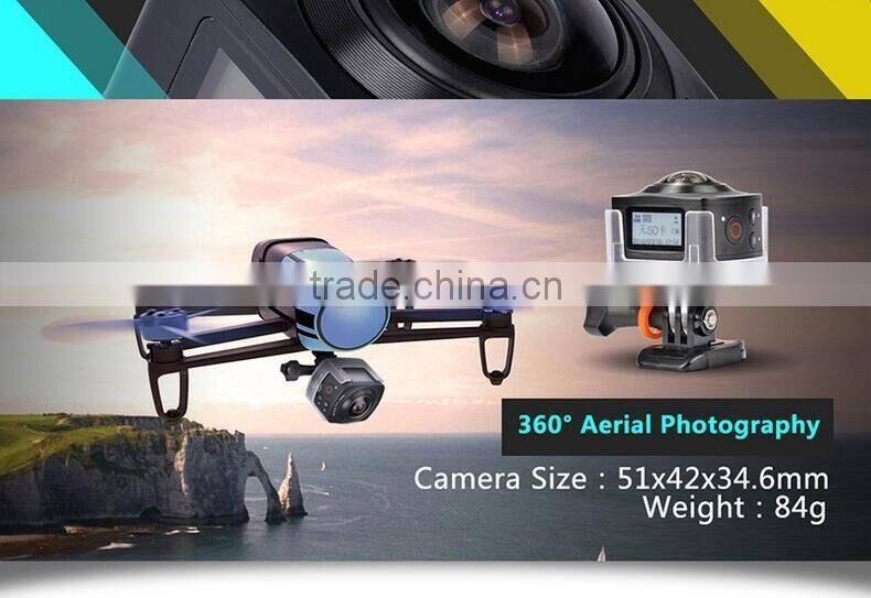 Multifunctional Full HD 360 Degree VR Sports Video Camera Wifi Waterproof Mini Outdoor Portable Vitual Reality Sports Camera