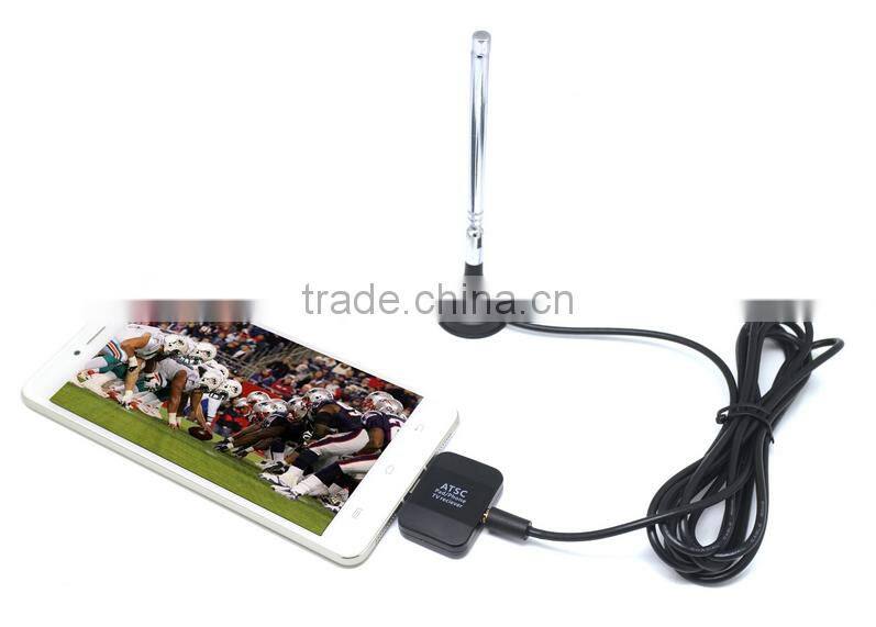 Auto Mobile Portable Android 2 mhz DVB-T2s DVBT T2 Smart Micro USB Digital TV Tuner Mini Box Receiver For Android Pad Bus