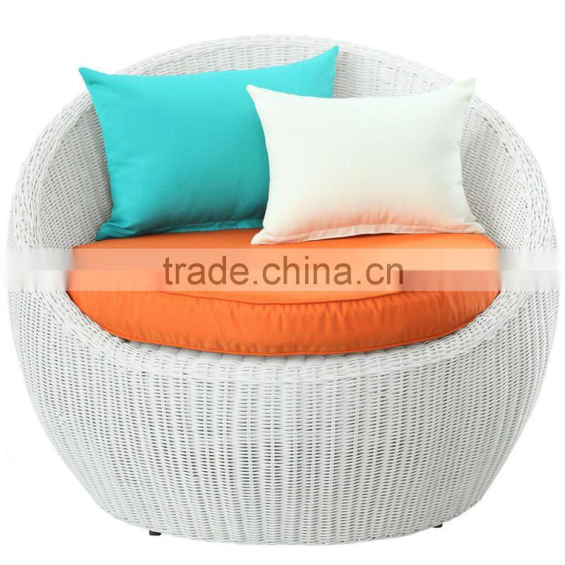 2017 Trade Assurance Elegant design outdoor white rattan resin wicker garden line sofa chairs
