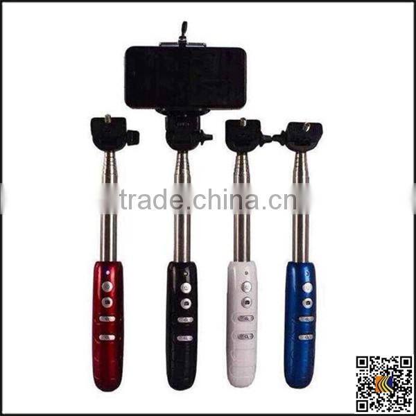 2015 new Promotional small selfie stick Cable Selfie Stick, Monopod Selfie-stick for smartphone, Bluetooth selfie stick