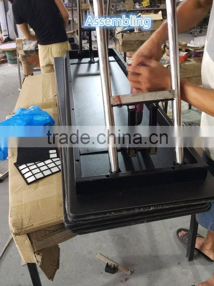 New Style Comercial Banquet Rectangular Training Tables with Folding Legs and metal mask