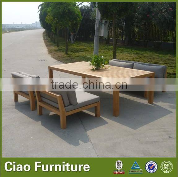 Wooden furniture garden teak wood sofa set designs