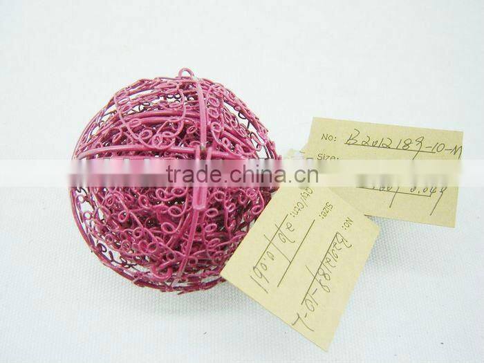 Set of five metal Christmas gift ball for wholesale