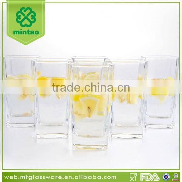 Unique bulk clear machine made drinking glass