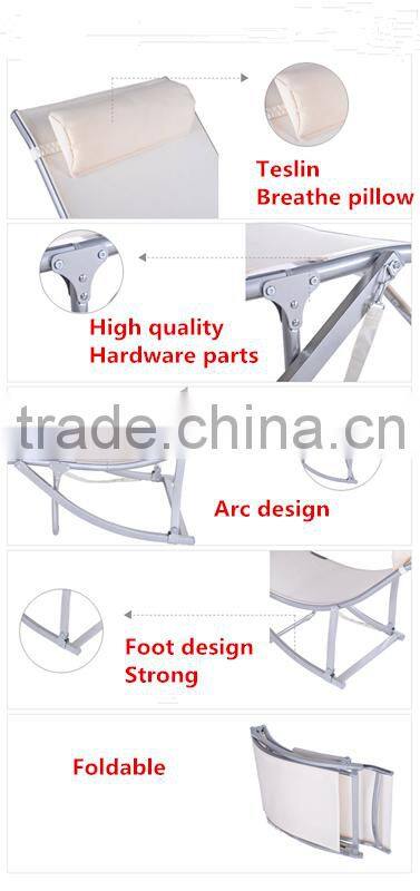 Hot Sale Foldable chaise lounge chair with Pillow