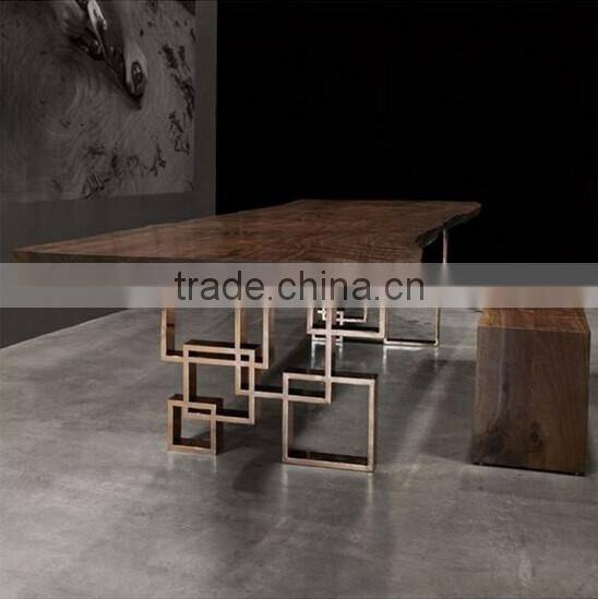 Hot sale modern stainless steel table legs dining room furniture wooden table accessories