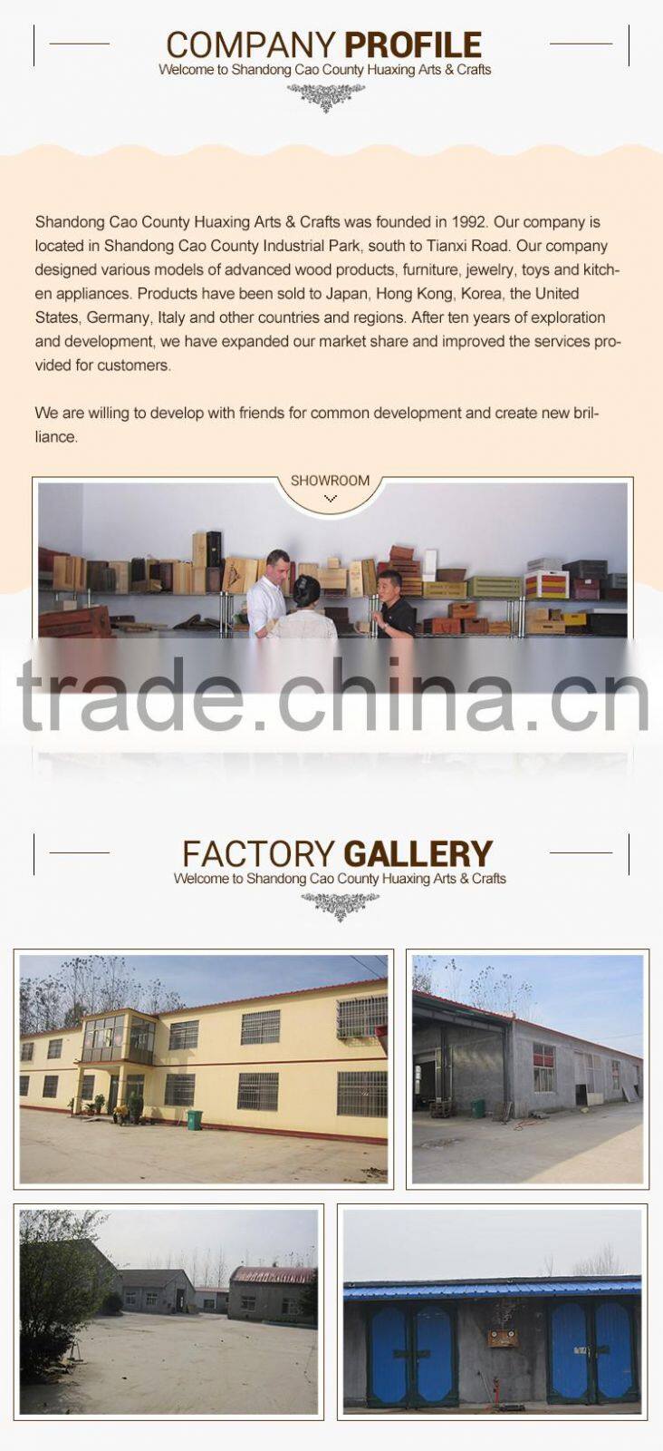 Customized portable round wooden box for beer