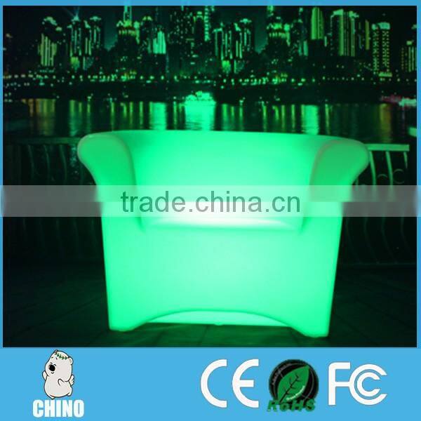 Restaurant Furniture LED sofa with table big sofa with chair