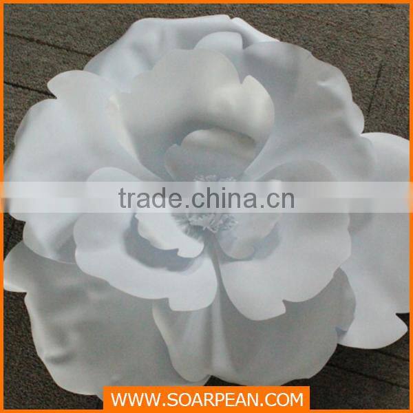 artificial silk screen flower & wreath - orange color