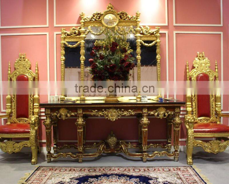 Hot Sales Hand-made Hallway Console Table And Framed Mirror