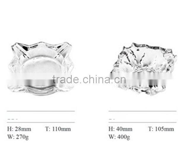 Top Quality Glass Ashtray Cigaratte Glass Ashtray