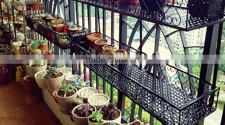 Wrought Iron Hanging Metal plant flower pot stand