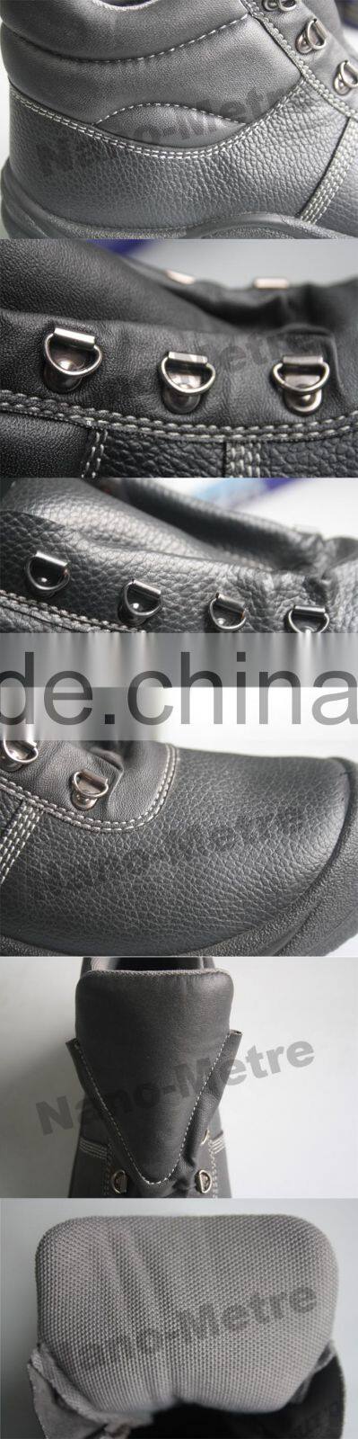 NMSAFETY Cow split leather PU/Rubber sole safety shoes steel toe workmans safety shoes