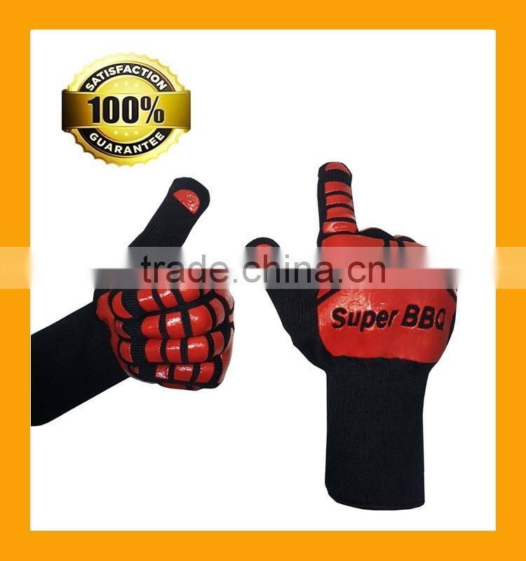 EN407 Certified Outdoor Barbecue Gloves Insulated Heat Resistant Gloves for Food
