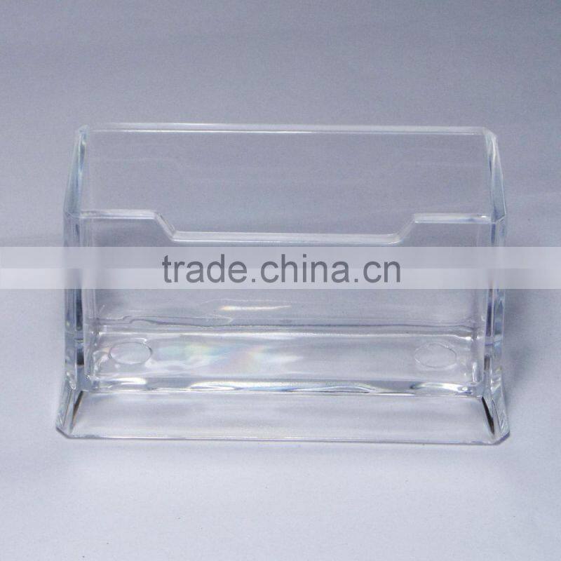 High quality transparent deskstop plastic name card holder