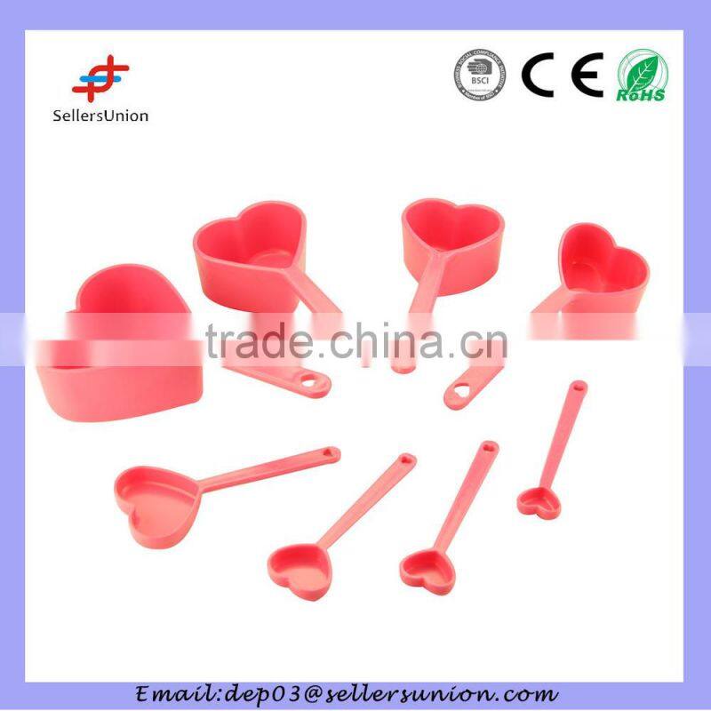 8 pcs heart shaped measuring spoon
