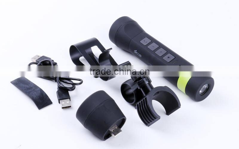 Bicycle bluetooth led flashlight speaker for sale