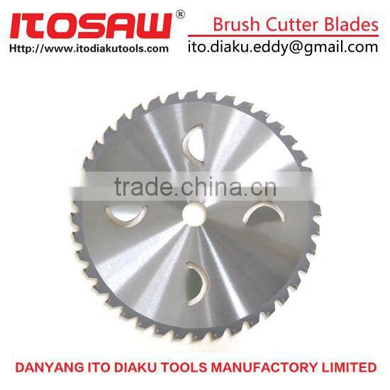 ITO-G-13 TCT Grass Trimmer Weeds Saw Blade Parts For Brush Cutter SK-5 body and YG8 tips, Size 230MM*36T and 255mm*40T