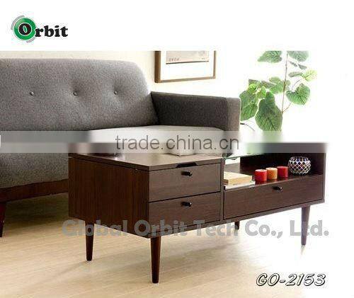 Home furniture MDF living room center table with storage drawer