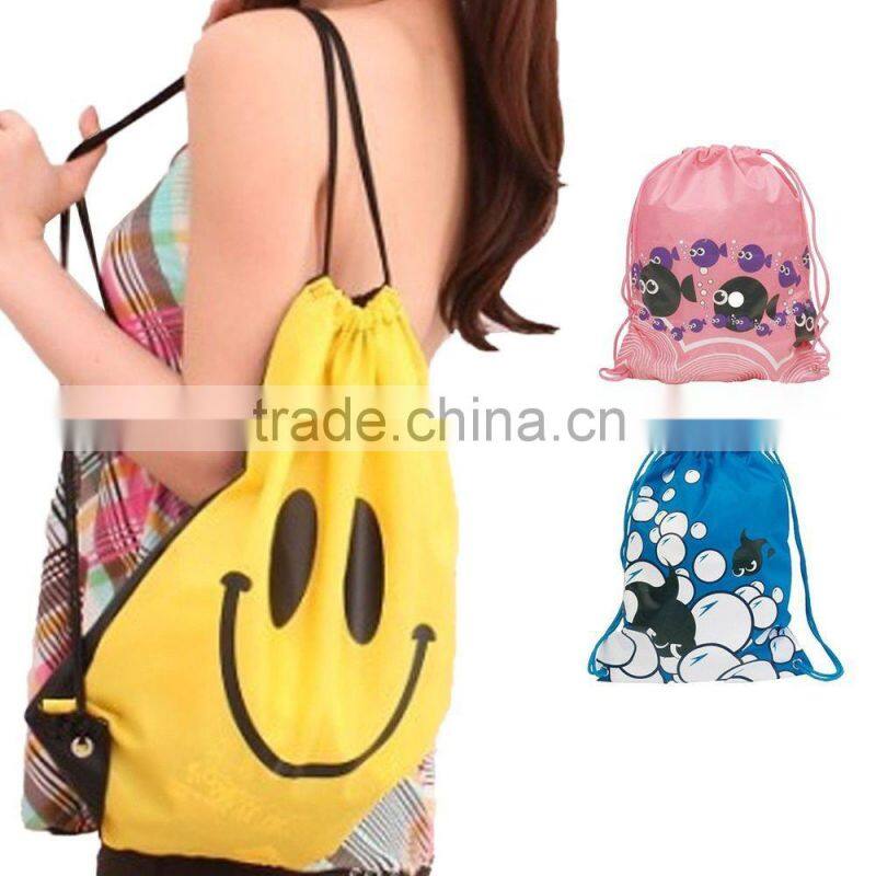 Drawstring Sandy Beach Rucksack Fitness Center Dance Backpack Packsack Camping