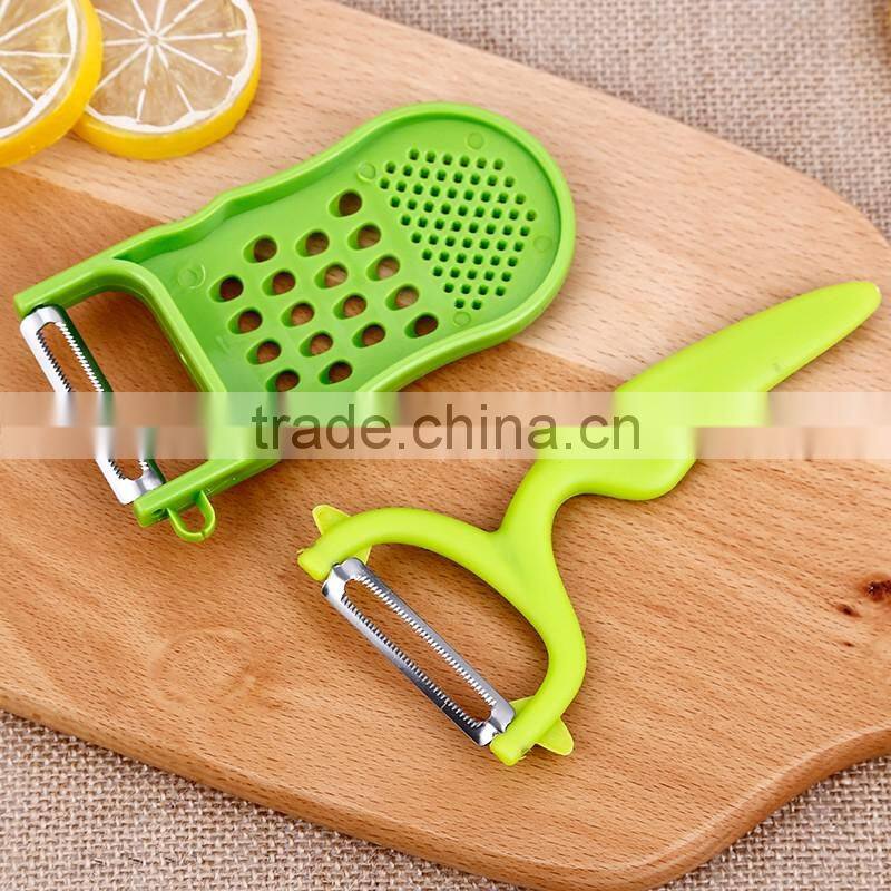 Factory price multi functional high quality PP material stainless steel blade peeler
