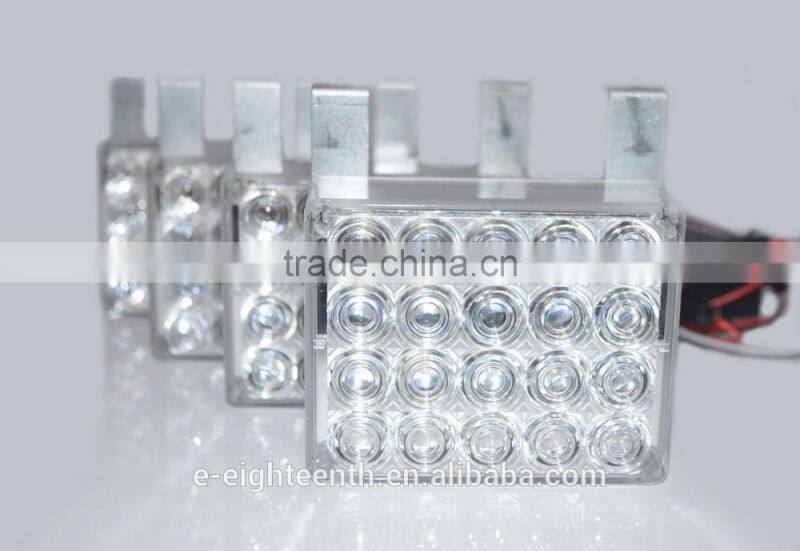 4 x 20 2016 Amber /white LED Car Truck Flash Strobe Decoration Fog Emergency Lights