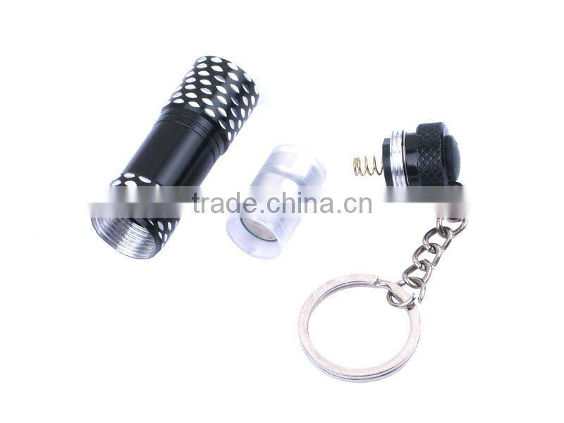 3 LED Promotion Mini Aluminium light wholesale LED Flashlight Keychain