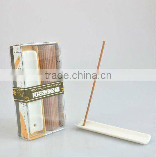 Xiamen Apple Aroma cone incense/perfume sticks gift set with ceramic holder air freshener