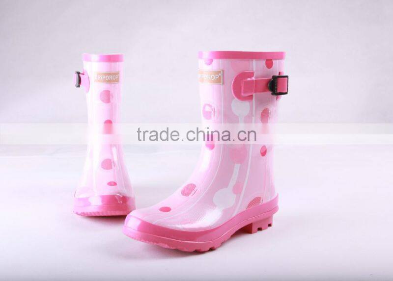 half style rubber rain boots for woman