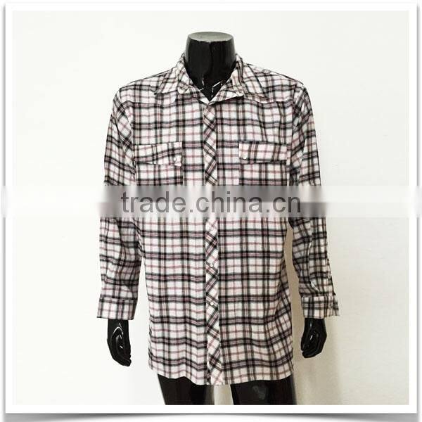 Mens black plaid shirt
