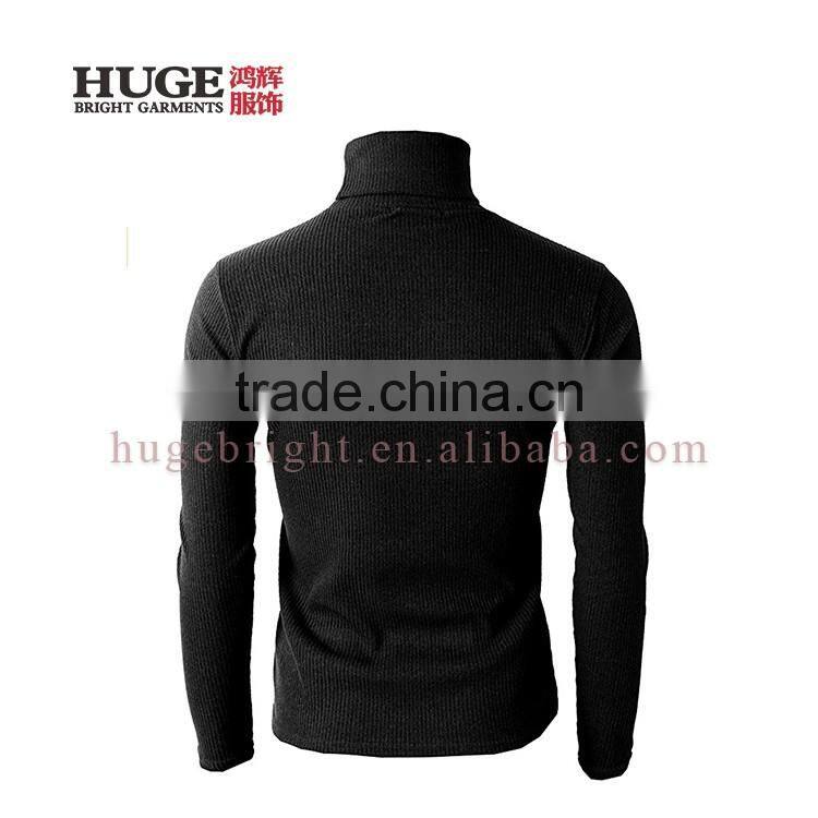 Long Sleeve Turtleneck Comfortable Mens Sweater Knitwear