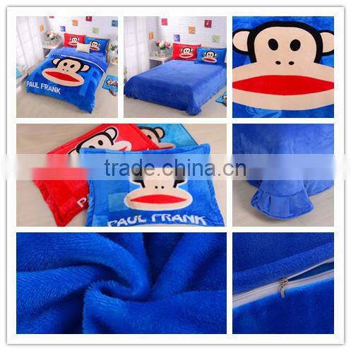 Shan dong high quality super soft flannel fabric for bedding