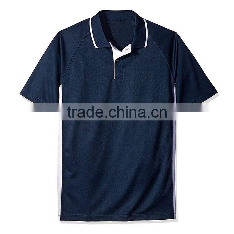 Polo Shirt Mens Dri Fit Tops Navy Blue
