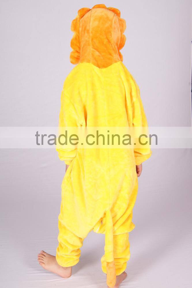 winter sport footless lion pajamas with drop seat family onesie