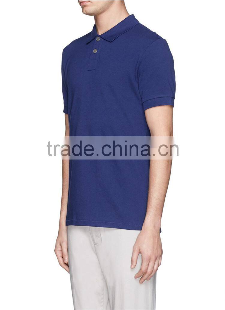 Bulk blue men's PK polo shirt 60% cotton 40% polyester cheap uniform polo shirts