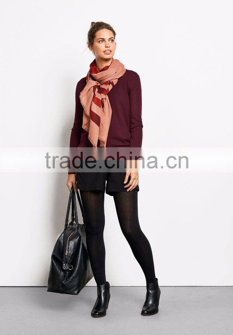 Fitted Fully Fashioned Knitwear Soft Knitting Fabric Ladies Cardigan Knitting Patterns