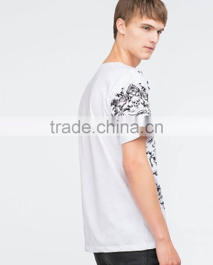 New style men custom t shirt ancient pattern printed