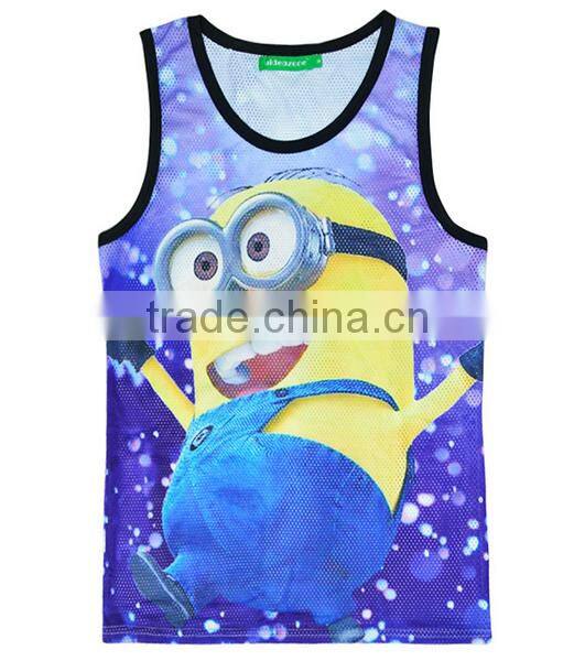 Custom Eco Friendly Cotton Elastane Sport GYM Stringer Sexy Undershirt
